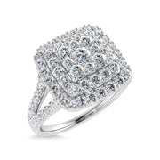 10K White Gold Diamond 1 Ct.Tw. Engagement Ring