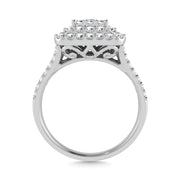 10K White Gold Diamond 1 Ct.Tw. Engagement Ring