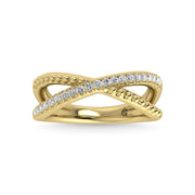 14K Yellow Gold Diamond 1/4 Ct.Tw. Fashion Ring