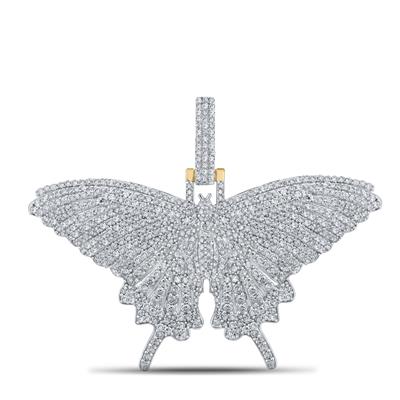 2 3/4CTW-DIA BUTTERFLY CHARM