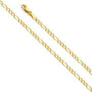 14KY 2.7mm Figaro Chain