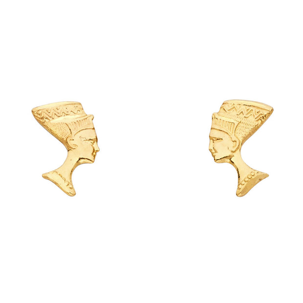 14KY Pharaoh Post Earrings