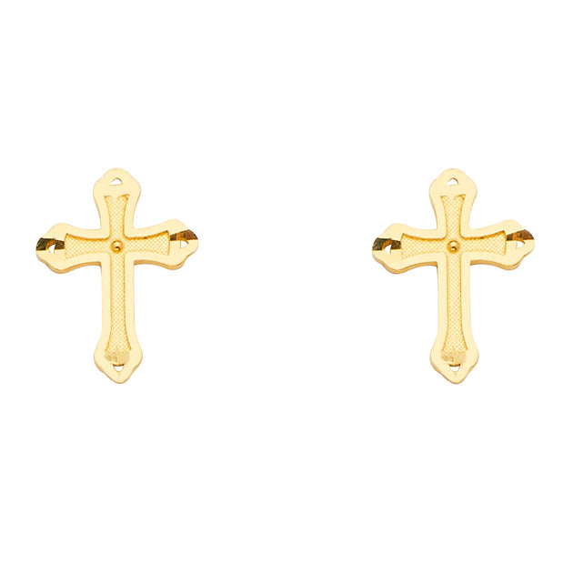 14K Cross Earrings – Blanca's Jewelry