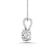 14K White Gold Lab Grown Diamond 1/4 Ct.Tw. Solitaire Pendant