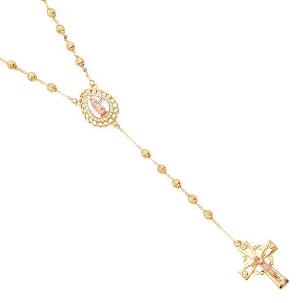 14K Rosary Necklace