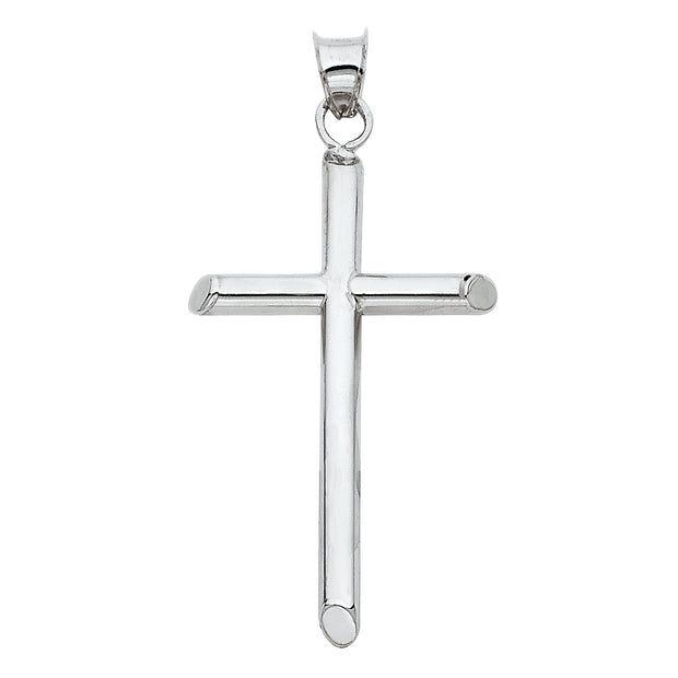 14K HOLLOW TUBE CROSS