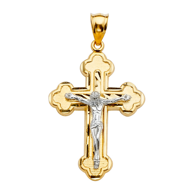 14K  Crucifix Cross Pendant