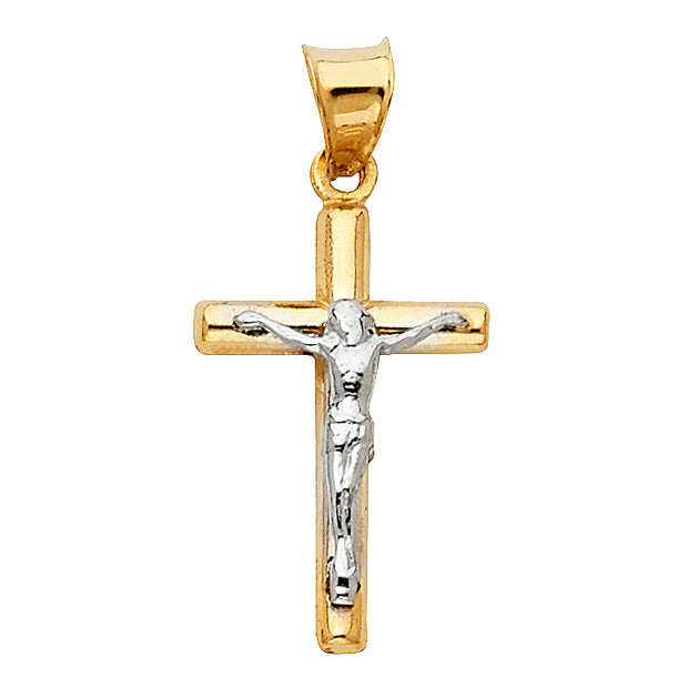 14K Jesus Crucifix Cross Religious Pendant