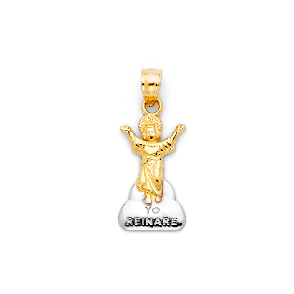 Divino Nino Collier pour Dames Garçons Filles en Or Rempli/Bébé