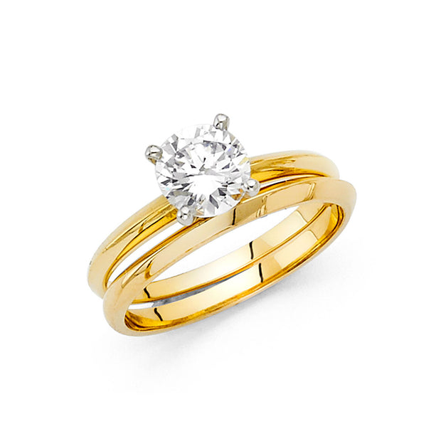 14K CZ ENGAGEMENT RING – Blanca's Jewelry
