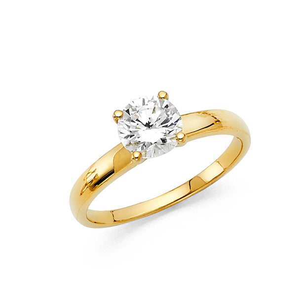 14K CZ ENGAGEMENT RING – Blanca's Jewelry