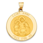 14K Saint Anne Medallion