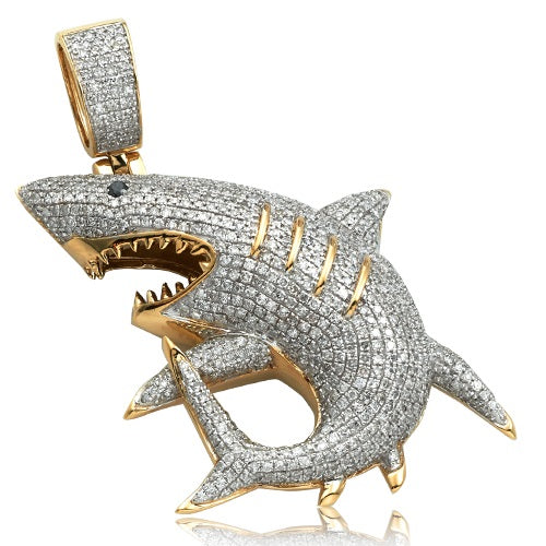 Shark diamond pendant Clearance