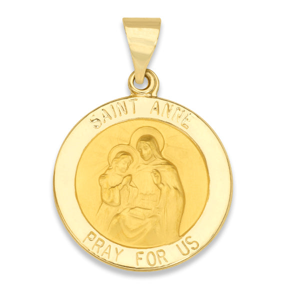 14K Saint Anne Medallion
