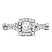 1 1/3CT DIAMOND 1/2CT CPR BRIDAL RING CERTIFIED
