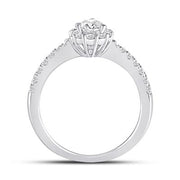 14K WHITE GOLD PEAR DIAMOND SOLITAIRE BRIDAL ENGAGEMENT RING 1 CTTW (CERTIFIED)