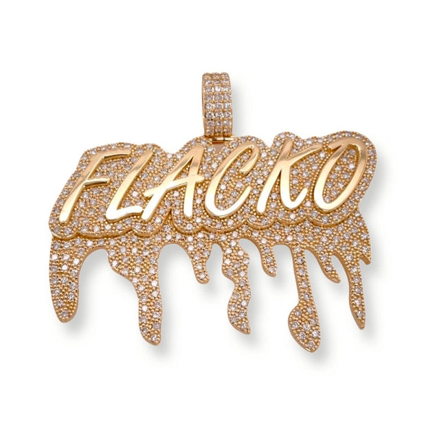 Custom Flacko Drip Diamond Pendant