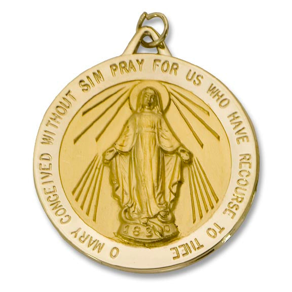 14K Mary Medallion